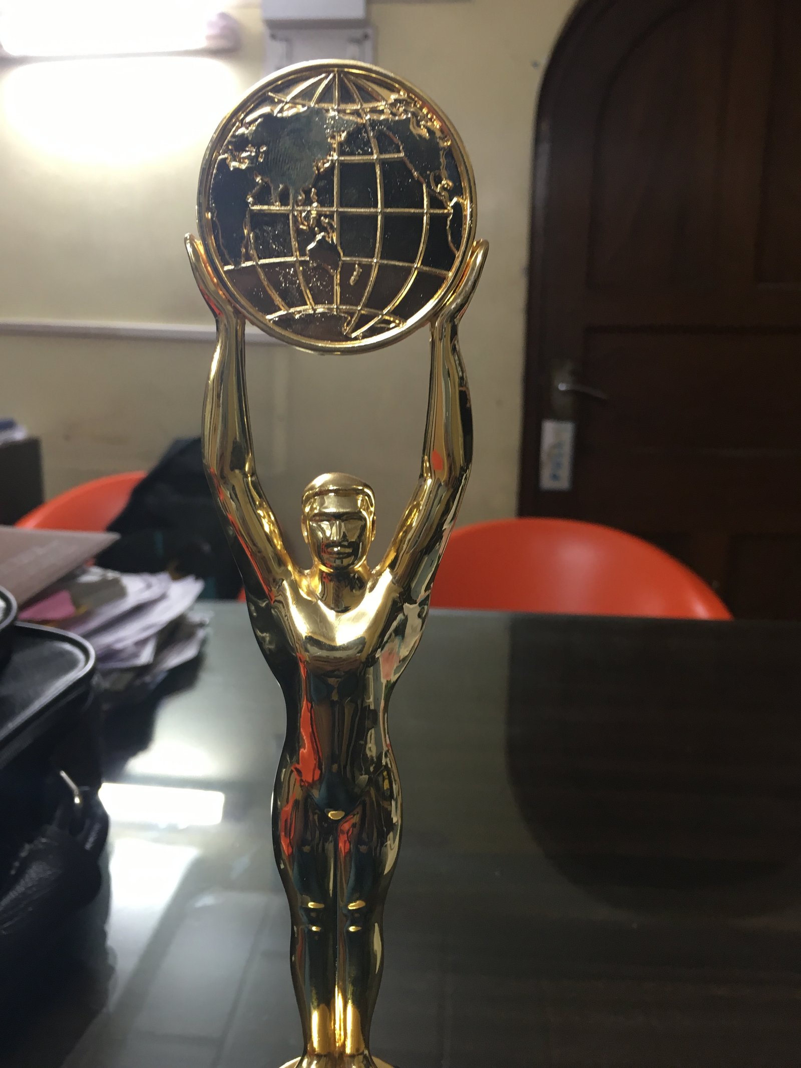 Gold globe trophy — Overall Best Sale, East Zone